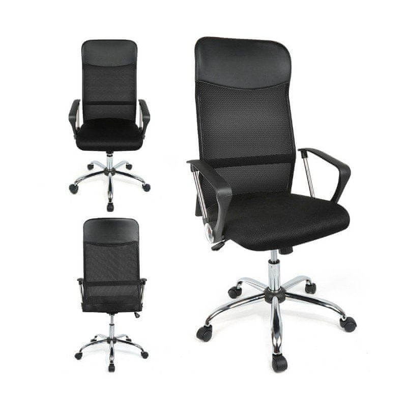 CoZy Otočná kancelárska stolička - čierna